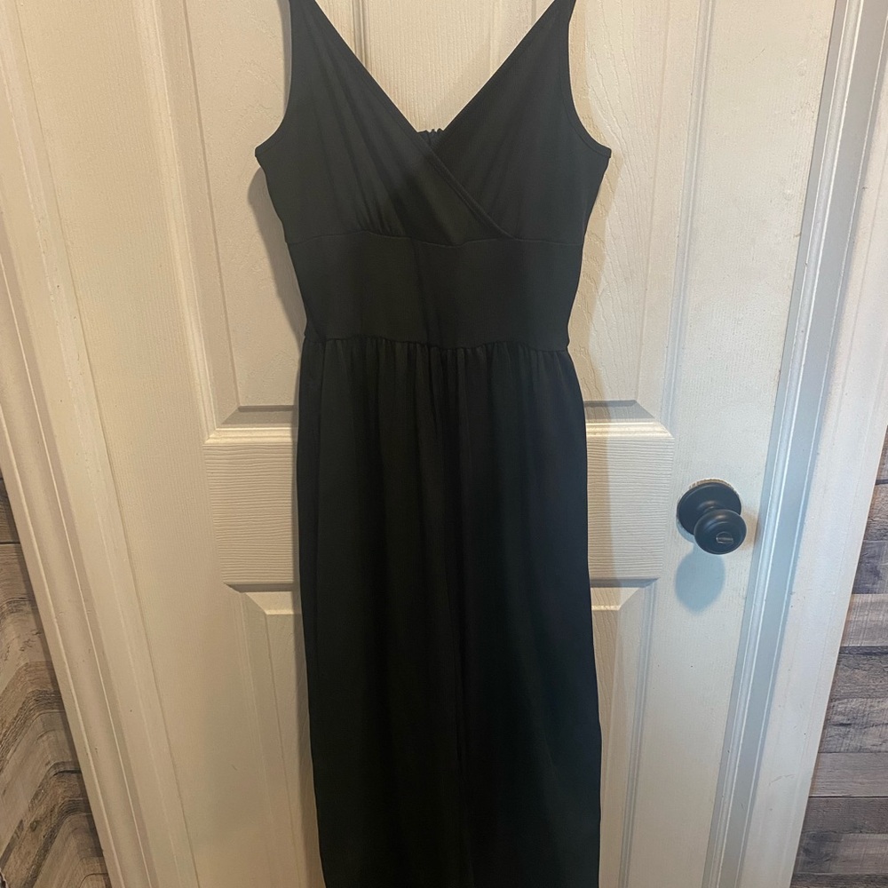 Elegant Black Wide Leg Jumpsuit